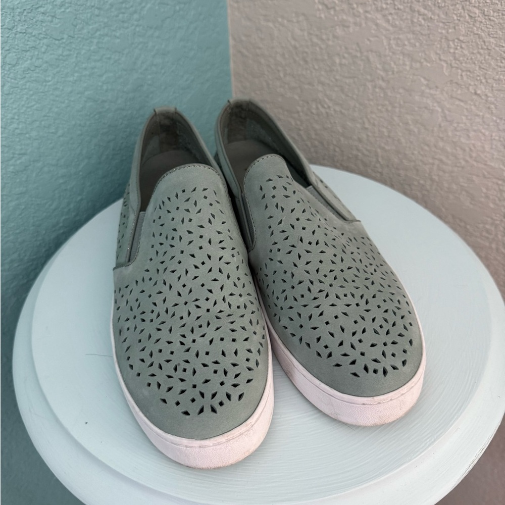 Vionic Green Slip-On Sneakers with Perforated Design